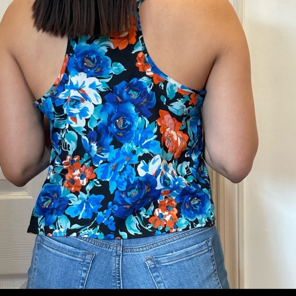 💚 Papaya Floral Crop Top - Picture 5 of 16
